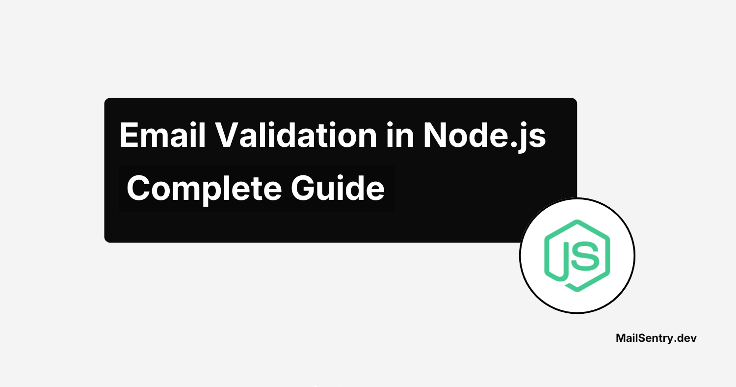 Email Validation in Node.js — Complete Guide