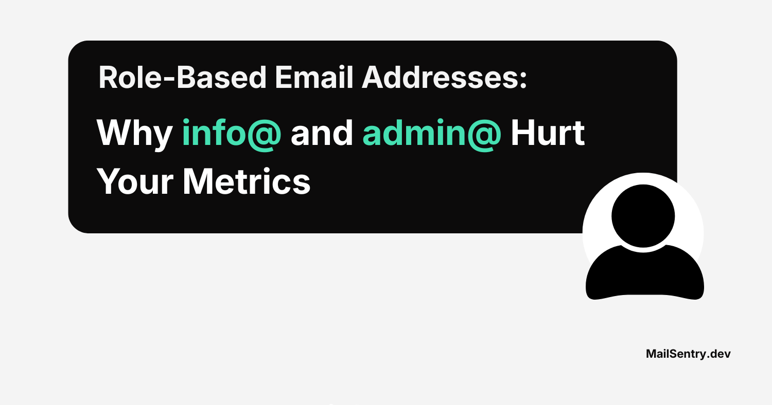 Role-Based Email Addresses: Why info@ and admin@ Hurt Your Metrics